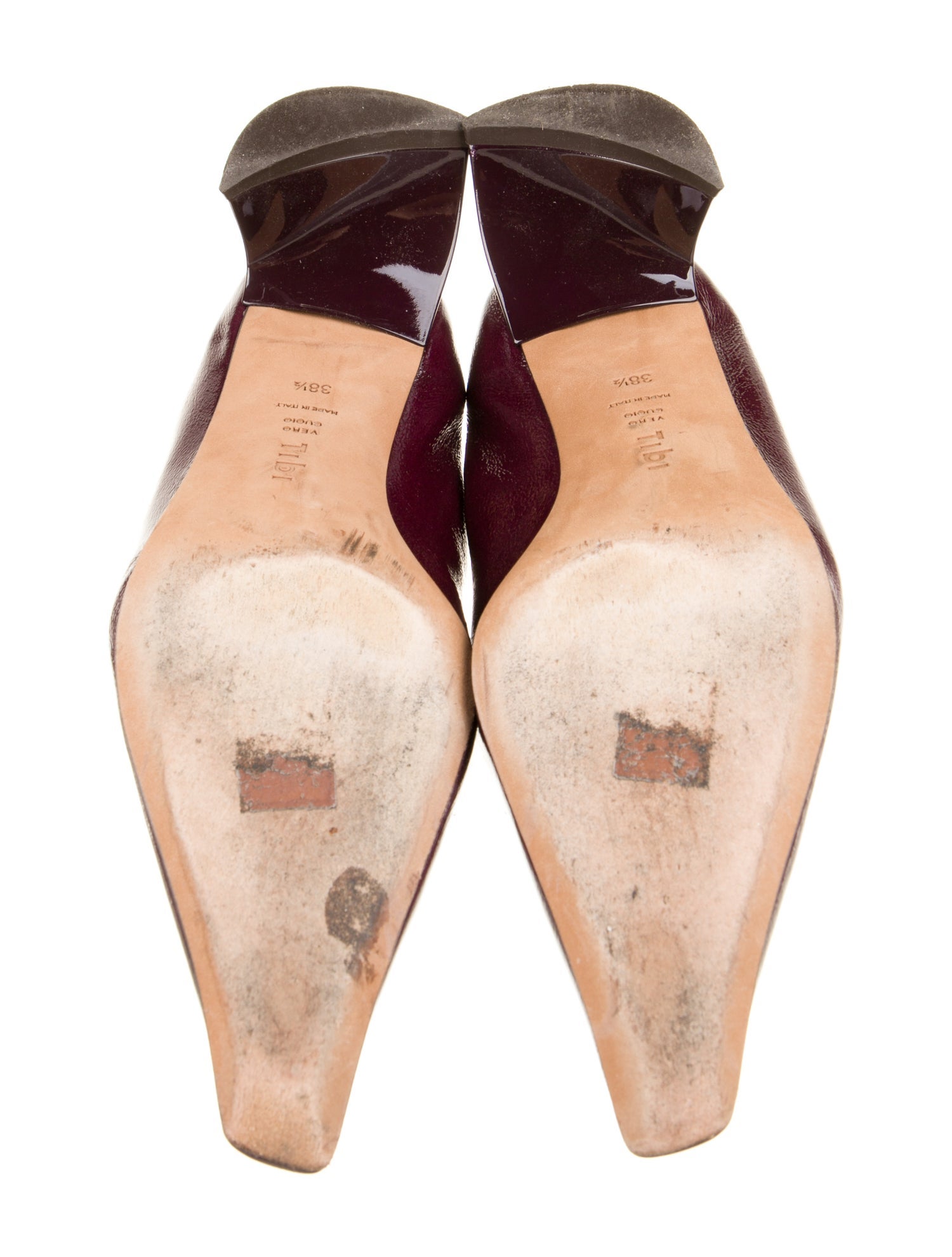 Tibi Leather Slingback Pumps